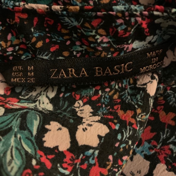 Zara Mock Neck Floral Dress - Picture 5 of 5